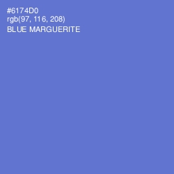 #6174D0 - Blue Marguerite Color Image